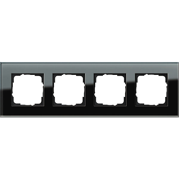Gira Abdeckrahmen 4f. sw-glas Esprit 021405